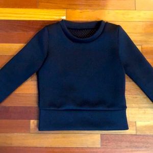 Alo Yoga Alcove Black Long Sleeve Top